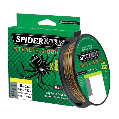 SpiderWire Stealth Smooth 8 Braid 0.11MM trecciato 150M CAMO