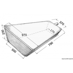 Serbatoio rigido per acqua in polietilene 48lt. 48AxB48x40H cm. 26 – Pesca  Grossa