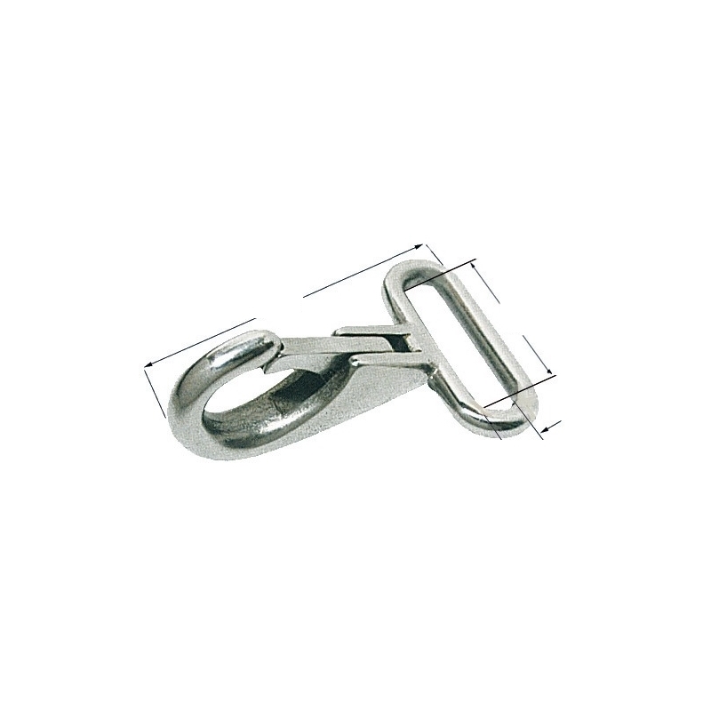 Pinza multiuso inox con torcia led (10 usi). 10,3 cm